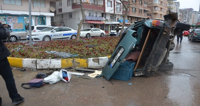 Önce kaza yaptı, sonra kaçtı