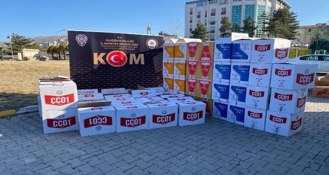 Nevşehir’de 590 bin adet makaron ele geçirildi