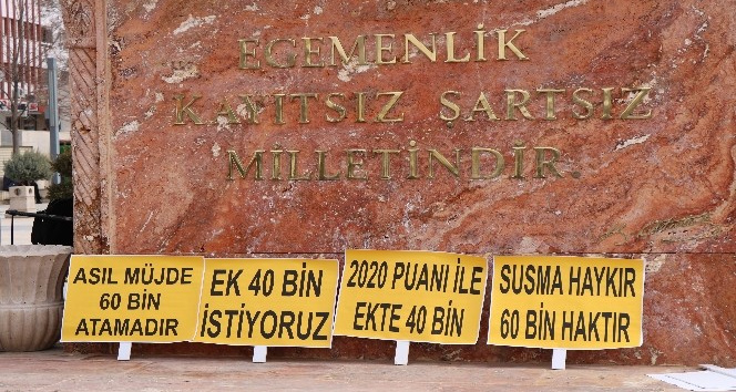 Atanamayan öğretmenler, atanma taleplerini anlattı