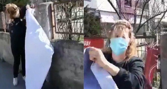 Çekmeköy&#039;de ilginç olay: Miraç Kandili pankartını söküp evine götürdü