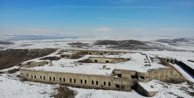 271 yıllık tabya havadan görüntülendi