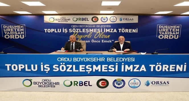 Ordu Büyükşehir Belediyesi’nde toplu sözleşme sevinci