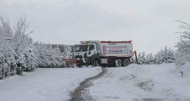 Talas’!ta kış çalışmaları yeniden başladı