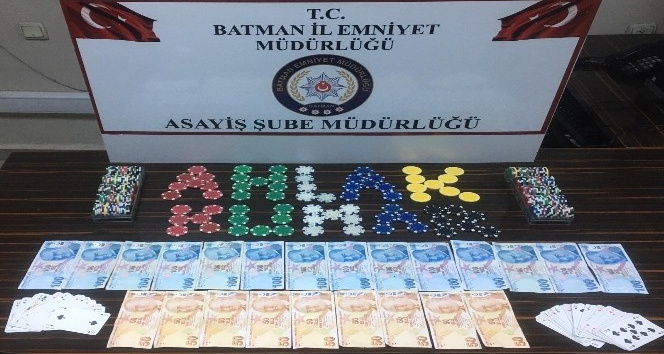 Batman’da kumar oynayan 10 kişiye 12 bin lira ceza