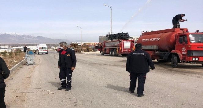 Karaman’da bir depoda yaşanan amonyak gazı sızıntısı paniğe yol açtı