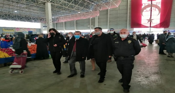Çan’da artan vakaların ardından pazar yeri denetimleri arttırıldı