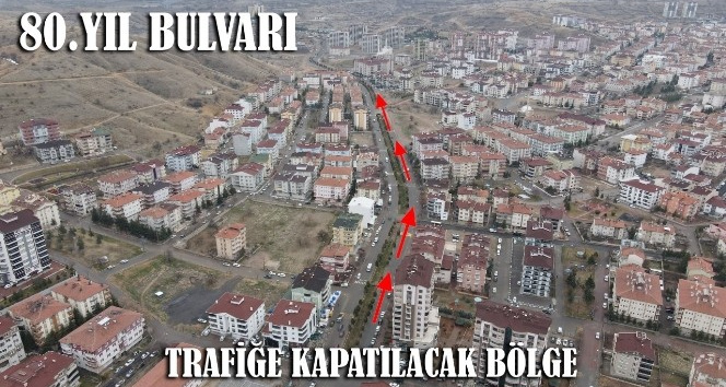 80.yıl bulvarında altyapı ve sıcak asfalt çalışmaları başlıyor
