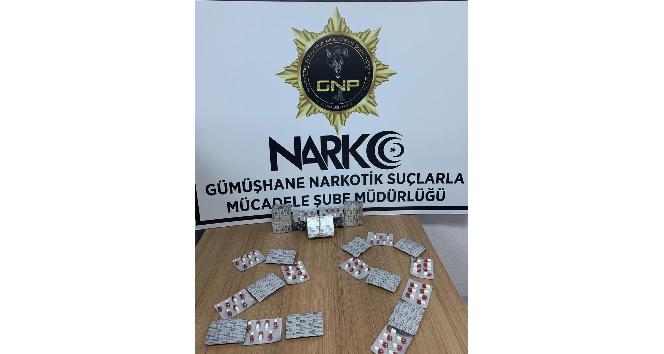 Gümüşhane’de 371 adet uyuşturucu hap ele geçirildi