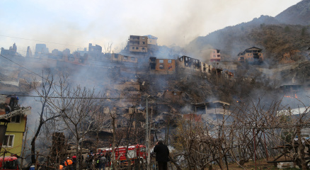 Artvinin Yusufeli ilçesi Dereiçi köyünde son 24 yılda 3 büyük yangın acısı yaşadı