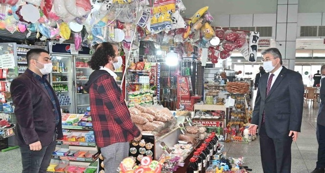 Osmaniye otogarında korona virüs denetimi