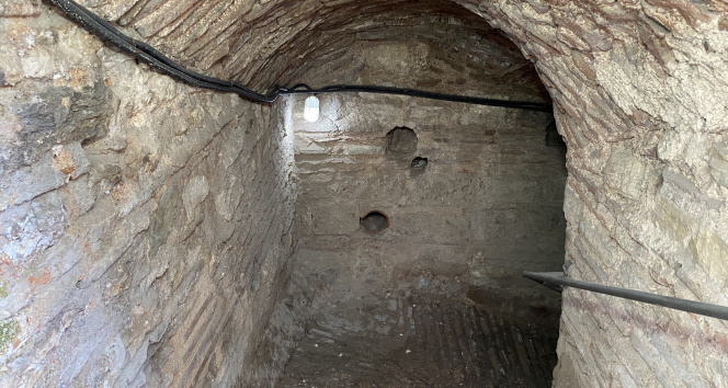 Anemas Zindanları’ndaki Bizans kalıntıları böyle görüntülendi
