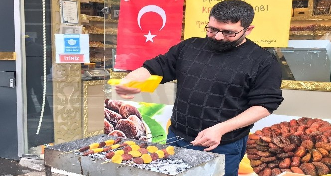 Kayısıdan bu sefer de kebap yaptılar