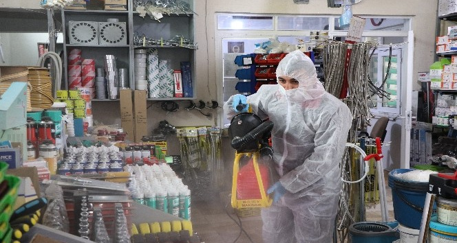 Yahşihan’da iş yerleri dezenfekte edildi