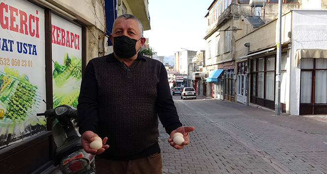 Kozan'da tarihi çarşıda 'yumurta' paniği