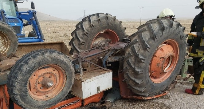 Karaman’daki traktör kazasında baba öldü, kızı yaralandı