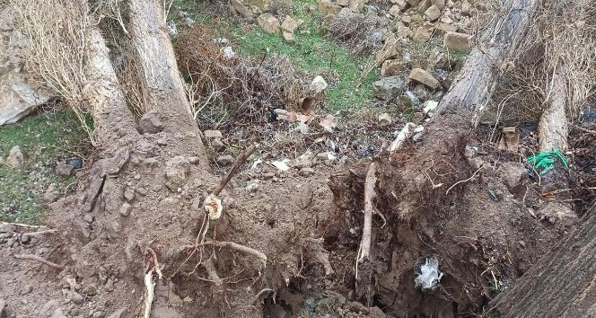 Nevşehir’de fırtına minarenin alemini uçurdu