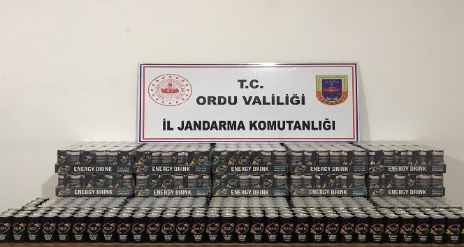 Ordu’da sahte enerji içeceği ele geçirildi