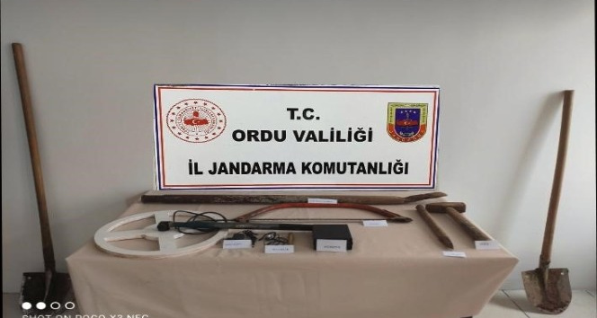 Ordu’da kaçak define arayan 7 kişi yakalandı