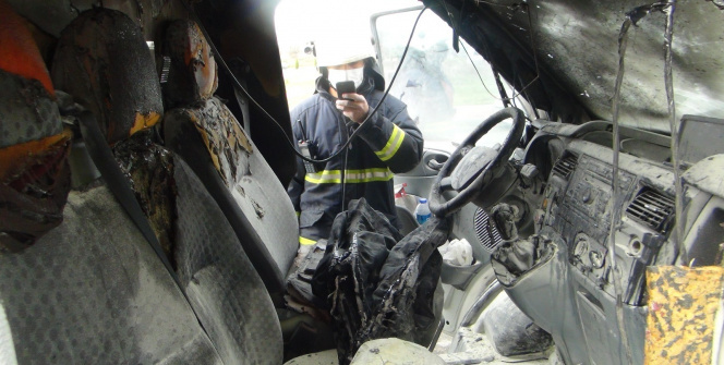 ATM Para nakil aracı hareket halindeyken yandı