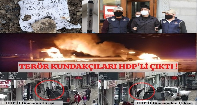 Ağrı’da terör kundakçıları HDP’li Çıktı