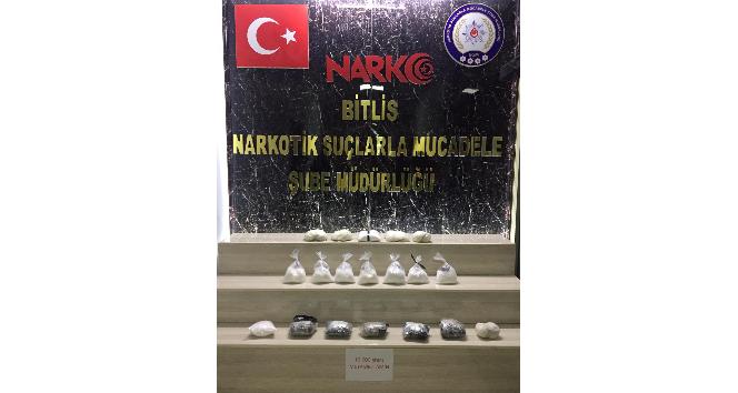 Bitlis’te 10 kilo 600 gram metanfetamin ele geçirildi