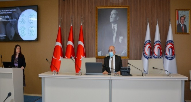 ÇOMÜ’de sürdürülebilir tekstil projesi toplantısı yapıldı