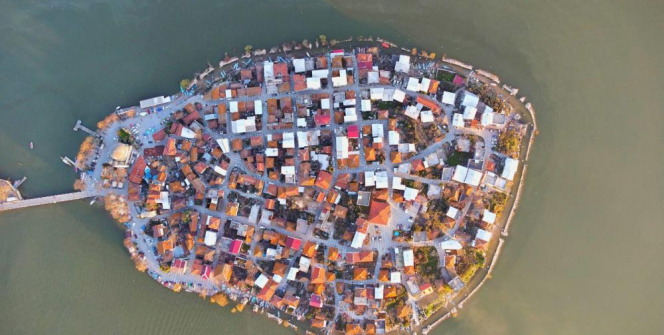 Gölyazı havadan görüntülendi