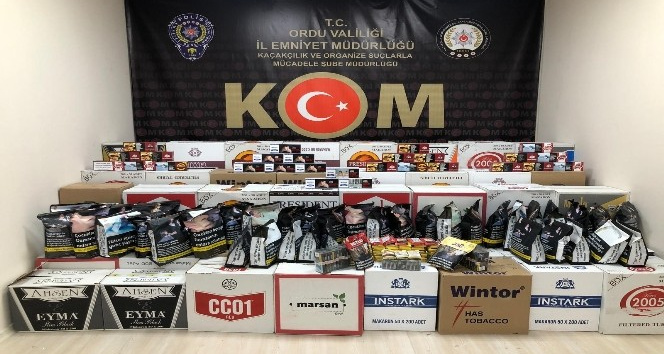 Ordu’da kaçak tütün operasyonu