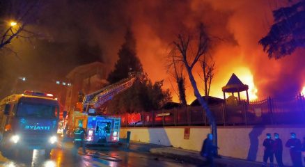 Kahramanmaraşta askeri kışlada çıkan yangın söndürüldü