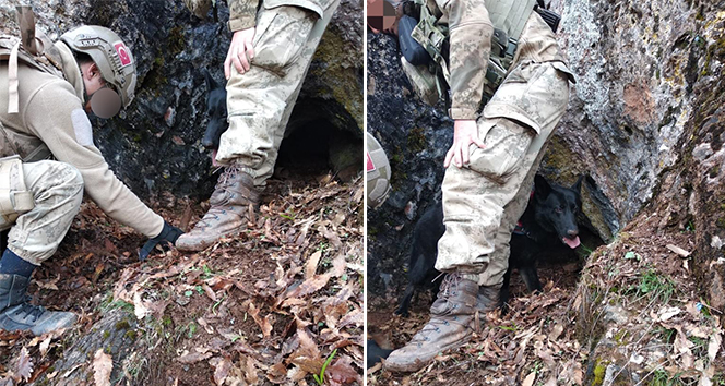 Tunceli’de teröristlerin kullandığı 2 mağara imha edildi