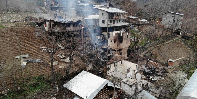 Artvin’de yangının boyutu gün ağarınca ortaya çıktı