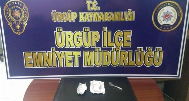 Ürgüp’te uyuşturucu ile mücadelede 2 şüpheli yakalandı