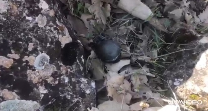 Mardin’de teröristlere ait el bombası ele geçirildi