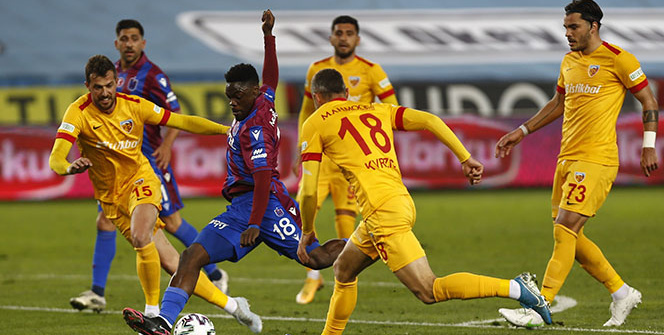 Trabzonspor- Hes Kablo Kayserispor maçından kareler