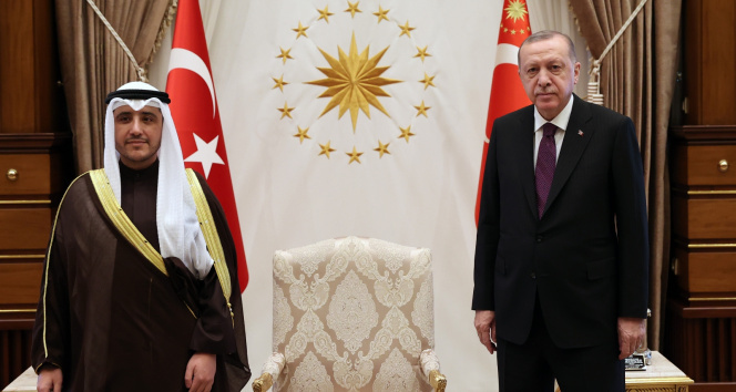 Cumhurbaşkanı Erdoğan, Kuveyt Dışişleri Bakanı El Sabah’ı kabul etti