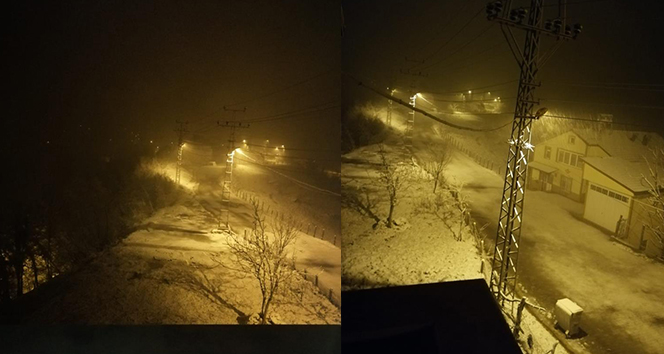 Zonguldak&#039;ın yüksek kesimlerine kar yağdı