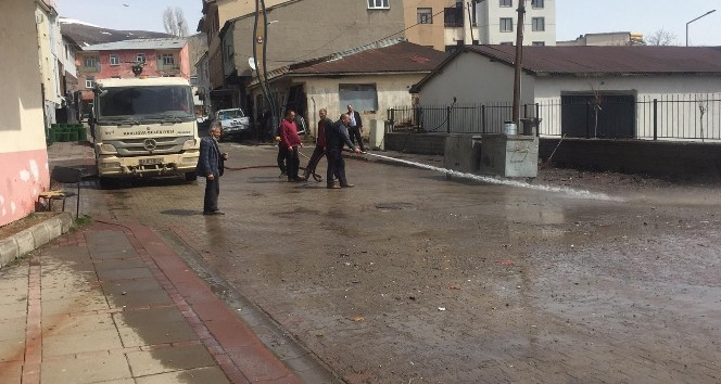 Türkiye’nin en çok kar yağışı alan ilçelerinden Karlıova’da bahar temizliği