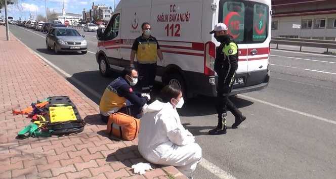 Vakaya giden ambulansa çarptı, ilk müdahaleyi çarptığı 112 görevlileri yaptı