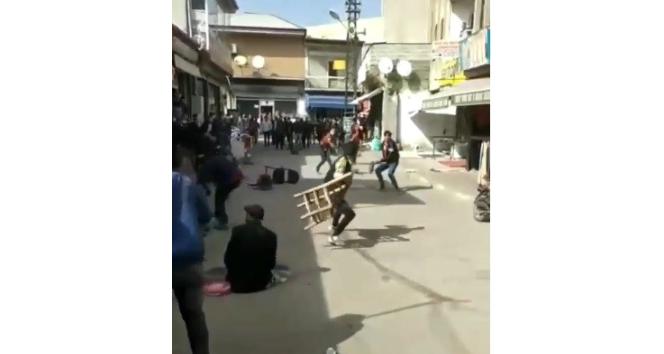 Sandalyeli kavgada engelli vatandaş arada kaldı
