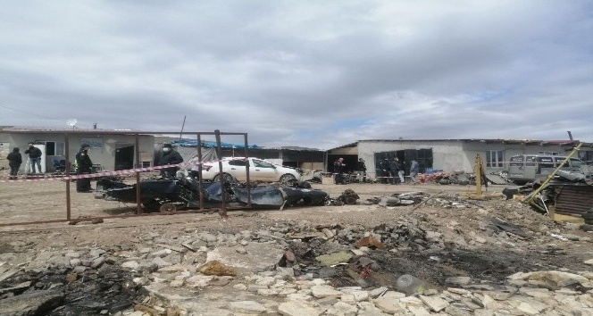 Sivas’ta patlayan tüp tankı 5 kişinin yaralanmasına neden oldu
