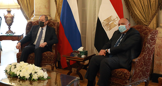 Rusya Dışişleri Bakanı Lavrov, Mısır Cumhurbaşkanı Es-Sisi ile görüştü