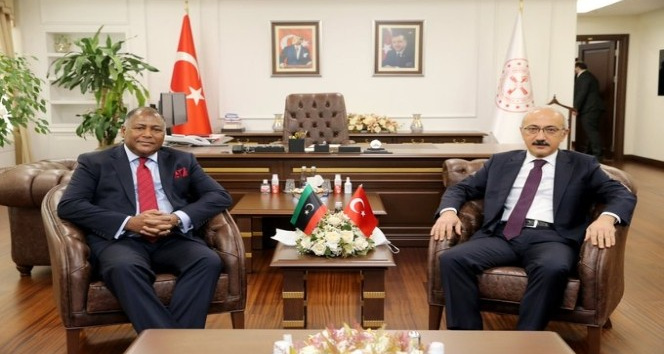 Bakan Elvan, Libya Maliye Bakanı Halid El-Mabrouk Abdullah ile görüştü