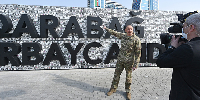 Aliyev, Askeri Ganimet Parkı'nın açılışını yaptı