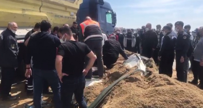 Kumburgaz TEM’de hafriyat kamyonu dehşeti: 1 ölü