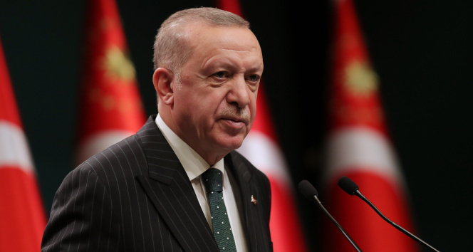 Cumhurbaşkanı Erdoğan, KKTC Meclis Başkanı Önder Sennaroğlu’nu kabul etti