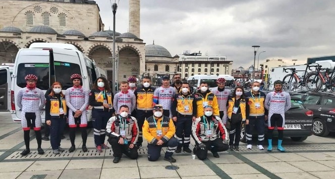 Aydınlı sağlıkçılar Cumhurbaşkanlığı Türkiye Bisiklet Turu’nda görev alıyor