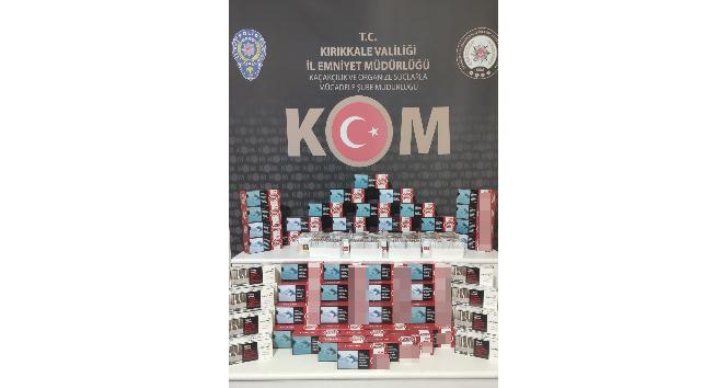 Kırıkkale’de kaçak tütün operasyonu: Binlerce makaron ele geçirildi