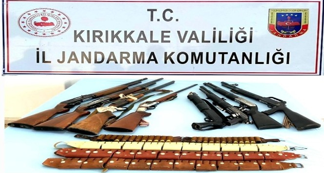 Kırıkkale’de kaçak silah operasyonu