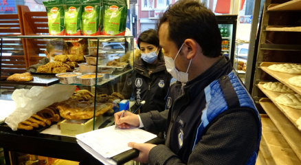 Beyoğlunda fırınlara denetim