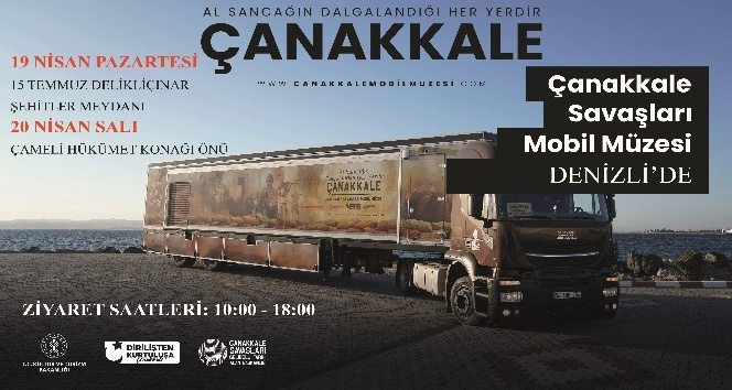 Çanakkale Mobil Müzesi, Çanakkale ruhunu Denizli’ye getiriyor